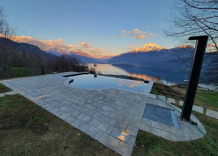 Stazzona, Casa A Punta, Vista Meravigliosa シャレー Stazzona